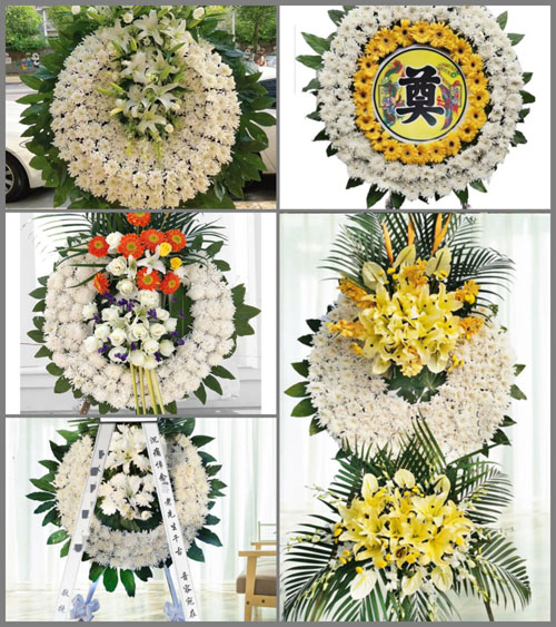 湖南永州祁阳县文明镇松林湾村花圈速递